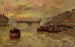 VINTAGE POSTCARD Fantasy Illustrator Luir Luigi Paris Island St louis