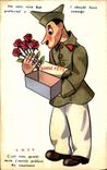 CPA Fantaisie Militaria Cass C'est tres gentil