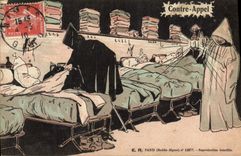 CPA Fantaisie Militaria Contre appel Fantome 