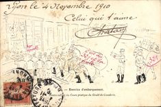 CPA Fantaisie Militaria Exercice d'embarquement 