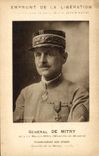 CPA Fantaisie Militaria Emprunt de la Liberation Vainqueurs de la Marne General de Mitry Le Mesnil-Mitry