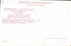 VINTAGE POSTCARD Fantasy Militaria Children Loan Italy Italia