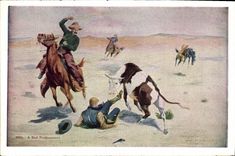 CPA Far West Cow Boy Indiens Rodeo