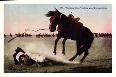 CPA Far West Cow Boy Indiens Rodeo