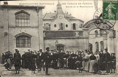 VINTAGE POSTCARD Tabac Manufactures national Tobaccos of Puppet Entered of manufacture TOP