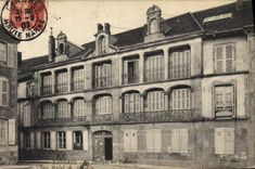 VINTAGE POSTCARD Foklore Langres Tobacco the warehouse of the tobaccos