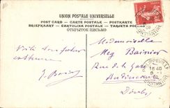 VINTAGE POSTCARD Foklore Tobacco Algeria