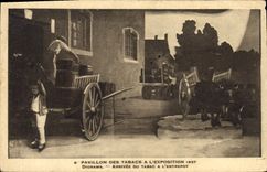 CPA Tabac Pavillon des tabacs a l'exposition 1937 Diorama Arrivee du tabac a l'entrepot 