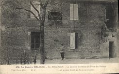 VINTAGE POSTCARD Argonne Drill the House forestiere of the Furnace of the Militaria Monks