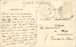 VINTAGE POSTCARD Drill House forestiere in the wood of Loubiere close Bagnols
