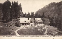 VINTAGE POSTCARD Massive Drill of Large Chartreuse House forestiere of the collar of Charmette