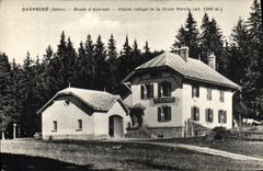 VINTAGE POSTCARD Dauphine Drill Road of Autrans Country cottage refuge of the Perrin Cross