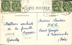 VINTAGE POSTCARD Drill of Slow the House forestiere