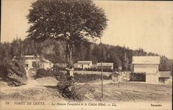 VINTAGE POSTCARD Drill of Slow the House forestiere and the country cottage hotel