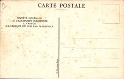 VINTAGE POSTCARD Boat Steamer SGTM Florida Dining room of the 2 intermediaries