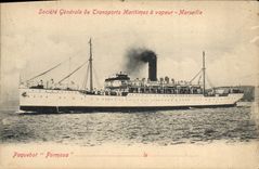 CPA Bateau Paquebot Formosa Transports maritimes marseille