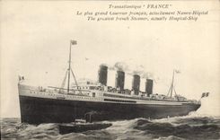 CPA Bateau Paquebot Transatlantique France 