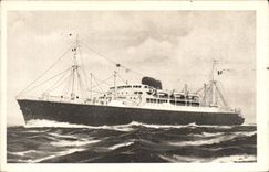 CPA Bateau Paquebots mixtes Ferdinand de Lesseps Pierre Loti La Bourdonnais Jean Laborde 