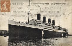 CPA Bateau Paquebot France St Nazaire 