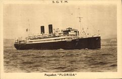 VINTAGE POSTCARD Boat Steamer Floraida SGTM