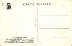 CPA Bateau Paquebots mixtes Ferdinand de Lesseps Pierre Loti La Bourdonnais Jean Laborde 