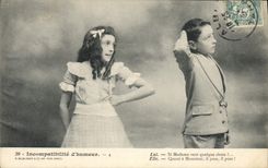 CPA Fantaisie Enfants Incompatabilite d'humeur