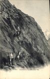 VINTAGE POSTCARD Chamonix Goat the bad step