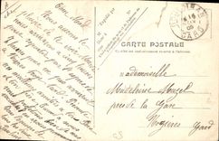 Tipos de la cabra de la POSTAL de la VENDIMIA de pastor de Auvergne