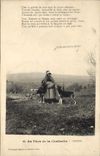 VINTAGE POSTCARD Goat With the country of Chabrette Nanon Folklore Dog