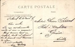 VINTAGE POSTCARD Goat Young people chevrieres