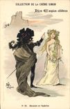 CPA Fantaisie Illustrateur Lami Collection de la Creme Simon Hamlet et Ophelie