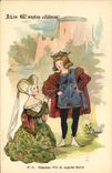 CPA Fantaisie Illustrateur Lami Collection de la Creme Simon Charles VII et Agnes Sorel