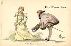 CPA Fantaisie Illustrateur Lami Collection de la Creme Simon Faust et Marguerite