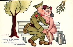 CPA Fantaisie Militaria Cass