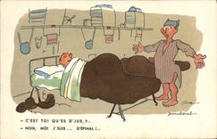 CPA Fantaisie Militaria Jean Cheval