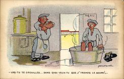 CPA Fantaisie Militaria Jean Cheval