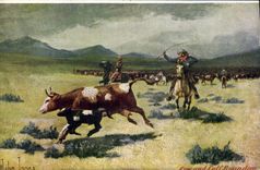 CPA Far West Cow Boy John Jones 