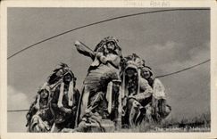 CPA Far West Cow Boy The wonderful Melencia Indiens Cirque de France Amar Champs Elysees Paris