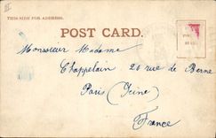 VINTAGE POSTCARD Far West Cow Servant boy