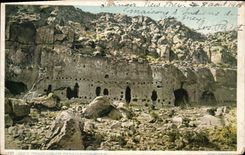 VINTAGE POSTCARD Far West Cow Servant boy Home off the Cliff dwellers Pueblo off Santa Clara Nm