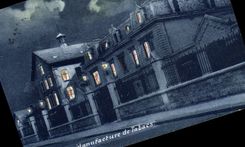 VINTAGE POSTCARD Dijon Tobacco the night Tobacco factory