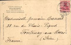 VINTAGE POSTCARD Tobacco Alsace Drying of the sheets of tobacco