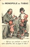 VINTAGE POSTCARD Tobacco the monopoly of the tobacco Poulbot Illustrator