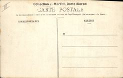 Taladro del taladro de la POSTAL de la VENDIMIA de Aitoue los forestieres Córcega Córcega de las casas