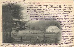 VINTAGE POSTCARD Drill Valley of the Aude Foret of Banges House of guard
