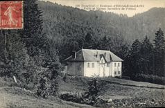 VINTAGE POSTCARD Dauphine Drill Surroundings of Uriage les Bains Drill and House forestiere of Premol