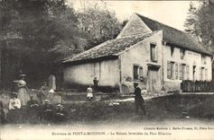 VINTAGE POSTCARD Foret Surroundings of Bridge has Mousson the House forestiere of the Hilarion Father