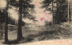 VINTAGE POSTCARD Drill Arrived at the Lime pit of Canon House forestiere