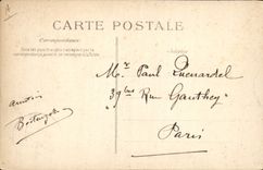 VINTAGE POSTCARD Bateau Steamer Le Havre France has its arrival in the port