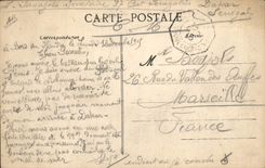 VINTAGE POSTCARD Bateau Transatlantic liner Flanders leaves the port Saint Nazaire